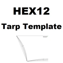 Ripstop By The Roll Tarps/Shelters HEX Tarp Template