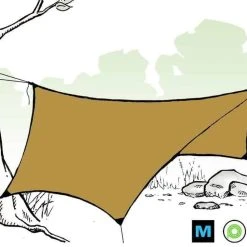 Ripstop By The Roll Pre-Cut HEX12 Ultralight Tarp Kit Tarps/Shelters