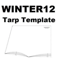 Ripstop By The Roll WINTER Tarp Template Tarps/Shelters