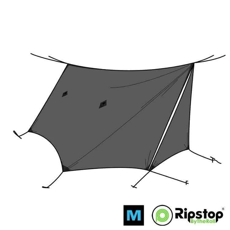 New 🌟 Ripstop By The Roll Pre-Cut WINTER12 Ultralight Tarp Kit Tarps/Shelters ❤️ 3 Ripstop By The Roll Pre-Cut WINTER12 Ultralight Tarp Kit Tarps/Shelters