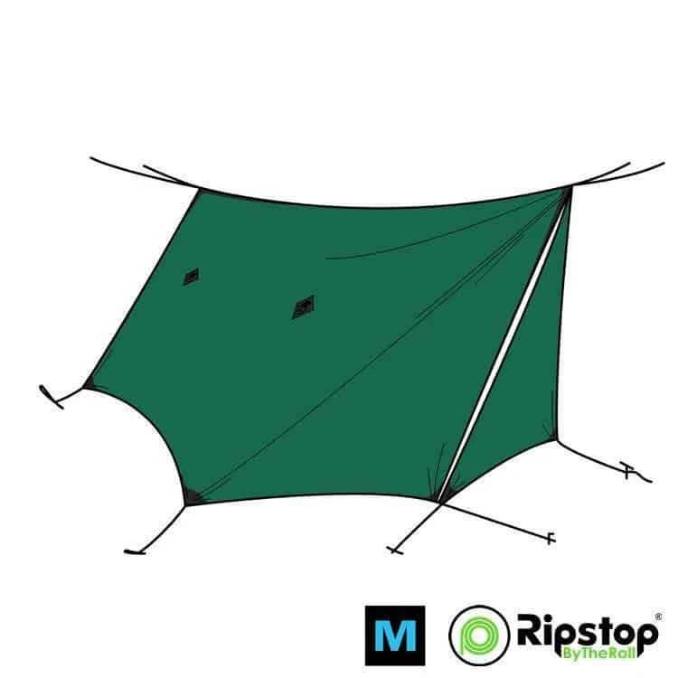 New 🌟 Ripstop By The Roll Pre-Cut WINTER12 Ultralight Tarp Kit Tarps/Shelters ❤️ 1 Ripstop By The Roll Pre-Cut WINTER12 Ultralight Tarp Kit Tarps/Shelters